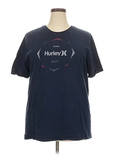 Pre-owned Hurley Short Sleeve T-shirt In Blue