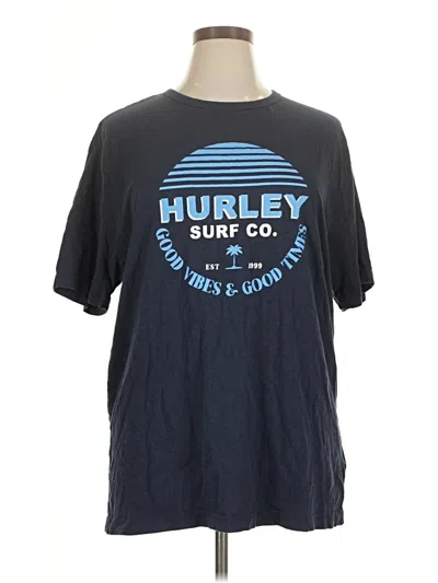 Pre-owned Hurley Short Sleeve T-shirt In Blue