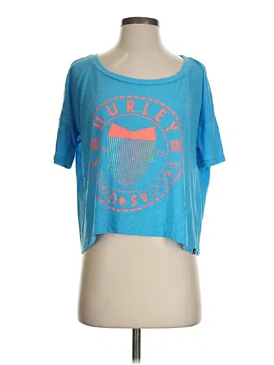 Pre-owned Hurley Short Sleeve T-shirt In Blue