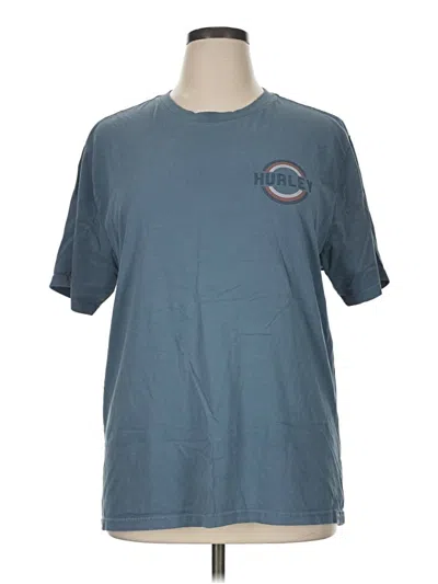 Pre-owned Hurley Short Sleeve T-shirt In Blue