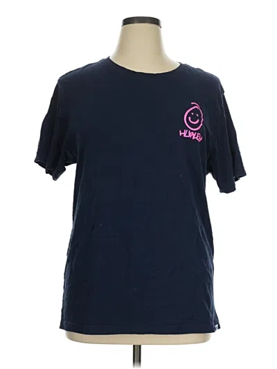 Pre-owned Hurley Short Sleeve T-shirt In Blue