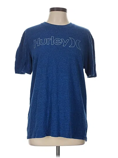 Pre-owned Hurley Short Sleeve T-shirt In Blue