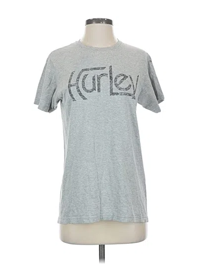 Pre-owned Hurley Short Sleeve T-shirt In Gray