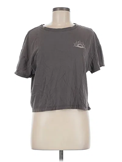 Pre-owned Hurley Short Sleeve T-shirt In Gray