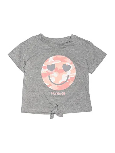 Pre-owned Hurley Kids'  Short Sleeve T-shirt In Gray
