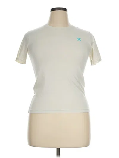 Pre-owned Hurley Short Sleeve T-shirt In Ivory