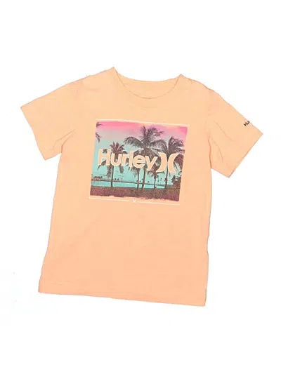 Pre-owned Hurley Kids'  Short Sleeve T-shirt In Orange