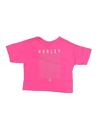 Pre-owned Hurley Kids'  Short Sleeve T-shirt In Pink