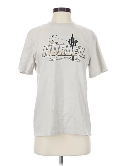 Pre-owned Hurley Short Sleeve T-shirt In Silver