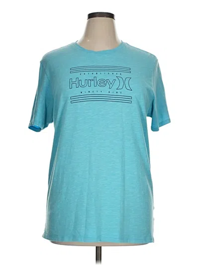 Pre-owned Hurley Short Sleeve T-shirt In Teal