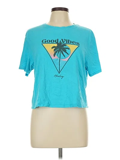 Pre-owned Hurley Short Sleeve T-shirt In Teal