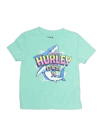 Pre-owned Hurley Kids'  Short Sleeve T-shirt In Teal