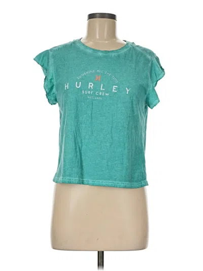 Pre-owned Hurley Short Sleeve T-shirt In Teal