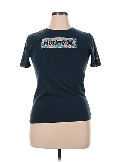 Pre-owned Hurley Short Sleeve T-shirt In Teal