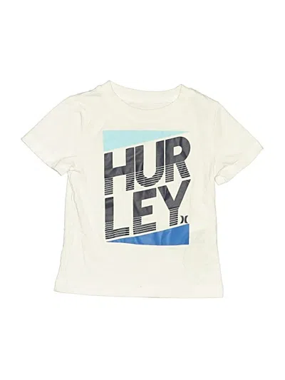 Pre-owned Hurley Kids'  Short Sleeve T-shirt In White