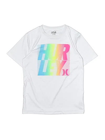Pre-owned Hurley Kids'  Short Sleeve T-shirt In White