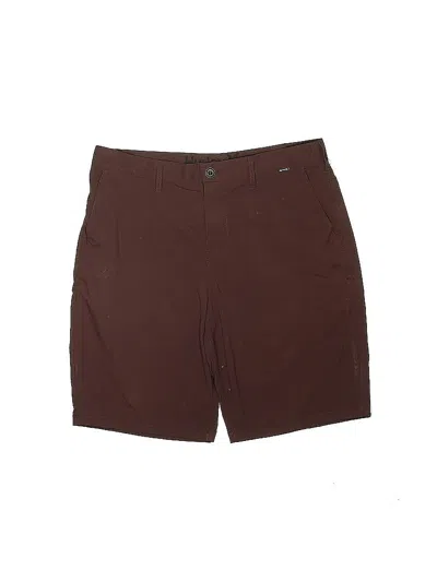 Pre-owned Hurley Shorts In Brown