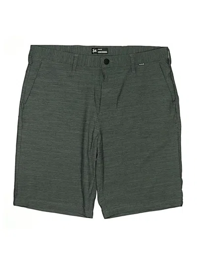 Pre-owned Hurley Shorts In Green