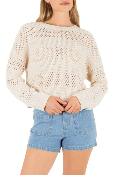 Hurley Simple Times Cotton Sweater In White