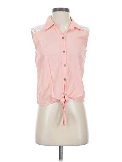 Pre-owned Hurley Sleeveless Button Down Shirt In Pink