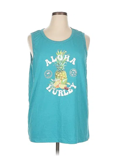 Pre-owned Hurley Sleeveless T-shirt In Blue
