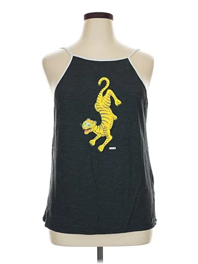 Pre-owned Hurley Sleeveless Top Gray Halter Neckline Tops