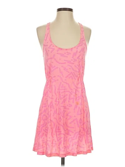 Pre-owned Hurley Sleeveless Top Pink Halter Neckline Tops