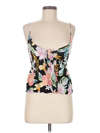 Pre-owned Hurley Sleeveless Top Pink Sweetheart Neckline Tops