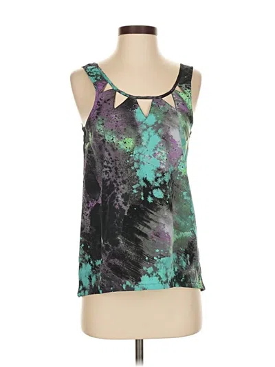 Pre-owned Hurley Sleeveless Top Teal Halter Neckline Tops