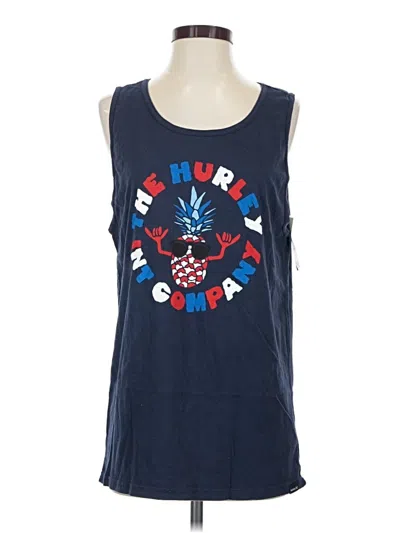 Pre-owned Hurley Sleeveless T-shirt In Blue