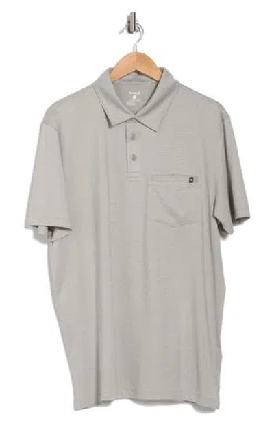 Hurley Space Dye Polo In Gray