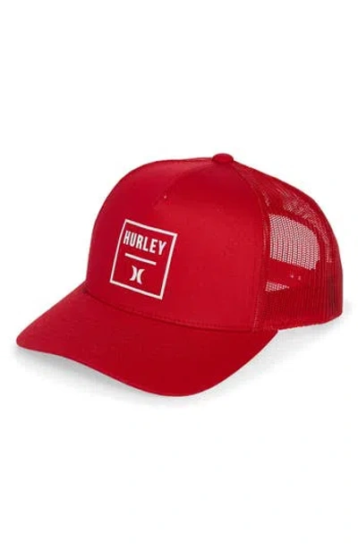 Hurley Square Trucker Hat In Purple