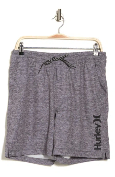Hurley Static Volley Swim Shorts In Grey/multi