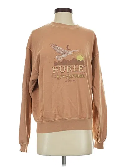Pre-owned Hurley Sweatshirt In Brown