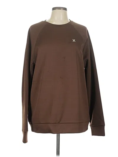 Pre-owned Hurley Sweatshirt In Brown