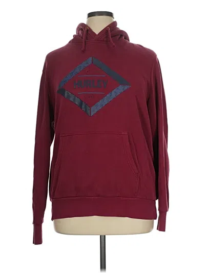 Pre-owned Hurley Sweatshirt In Burgundy