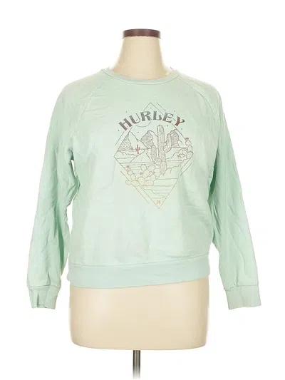Pre-owned Hurley Sweatshirt In Green