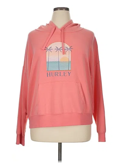 Pre-owned Hurley Sweatshirt In Pink