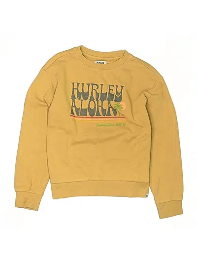 Pre-owned Hurley Kids'  Sweatshirt In Yellow