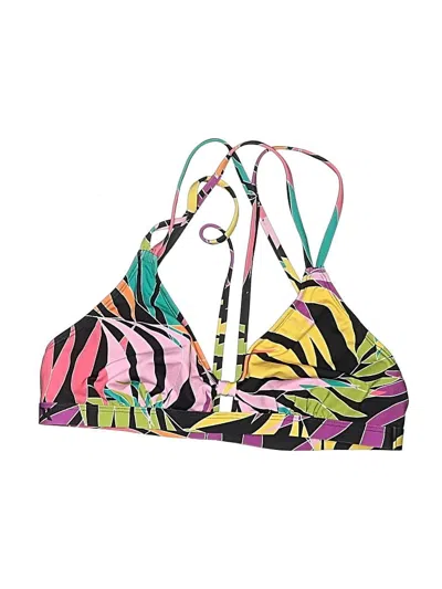 Pre-owned Hurley Swimsuit Top Pink Print Pattern Swimwear