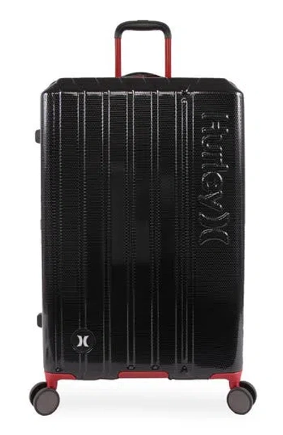 Hurley Swiper 29" Hardshell Spinner Suitcase In Black