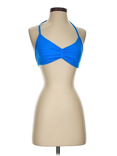 Pre-owned Hurley Tank Top Blue Halter Neckline Tops