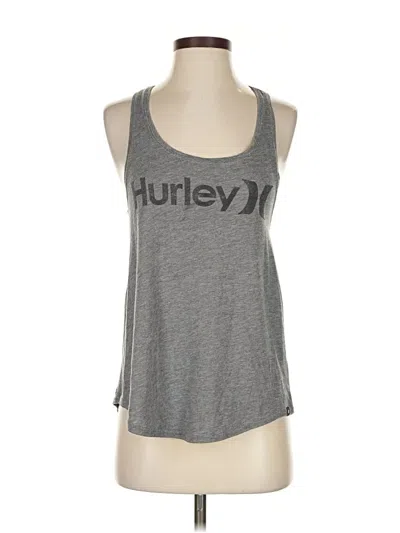 Pre-owned Hurley Tank Top Gray Halter Neckline Tops