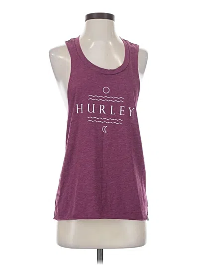 Pre-owned Hurley Tank Top Purple Halter Neckline Tops
