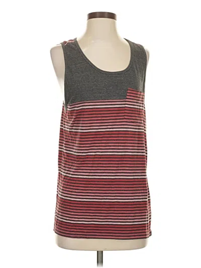 Pre-owned Hurley Tank Top Red Square Neckline Tops