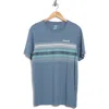 Hurley The Lineup Stripe Graphic T-shirt In Blue