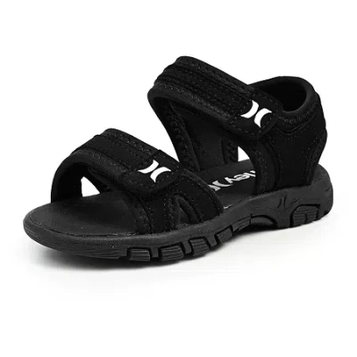 Hurley Babies' Toddler Boys Loni-t Strap Sandals In Black