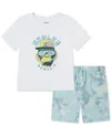 Hurley Toddler Boys Osaka Swim Top & Shorts, 2 Piece Set In Mint Candy