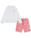 Hurley Toddler Boys Pineapple Swim Top & Printed Swim Shorts, 2 Piece Set In Tang
