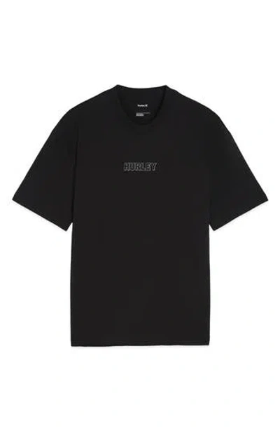 Hurley Top Arch Boxy T-shirt In Black